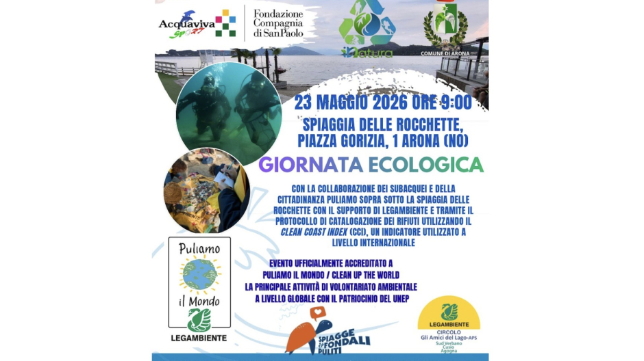 Con Legambiente “Gli Amici del Lago” APS intervento alla spiaggia delle Rocchette